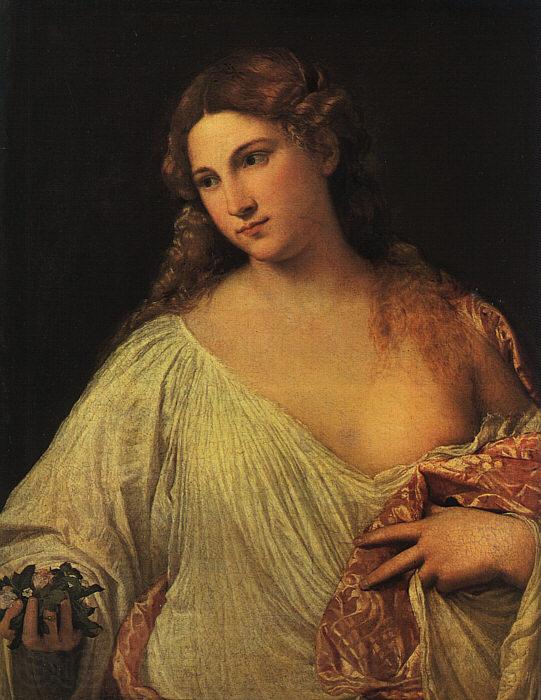  Titian Flora France oil painting art